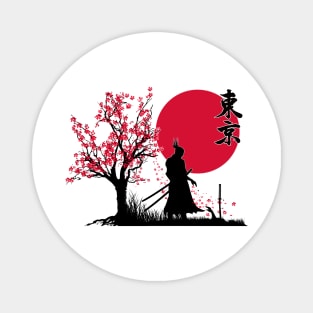 Samurai Story | HDR Graphics Japanese Art Magnet